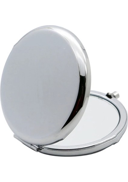 Açık Sarı Klasik Cep Aynası Büyütme Kompakt Seyahat Makyaj Aynası Gümüş/altın Taşınabilir, Katlanır, El Aynası (Yurt Dışından) modelleri