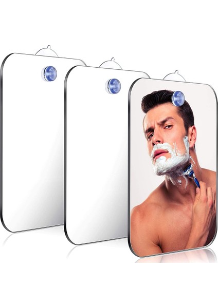 Sadece Ayna KALIN1MM Duş Banyo Aynası Banyo Araçları Akrilik Tıraş Makyaj Aynaları Tuvalet Seyahat Aksesuarları Erkekler Kadınlar Için Duvar Emme ile (Yurt Dışından)