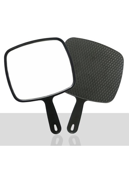 Siyah Profesyonel Salon Saç Stilisti Büyük El Aynası W/kollu Geniş Açı El Kozmetik Ayna Giyinme Kürek Salon (Yurt Dışından) fırsatları