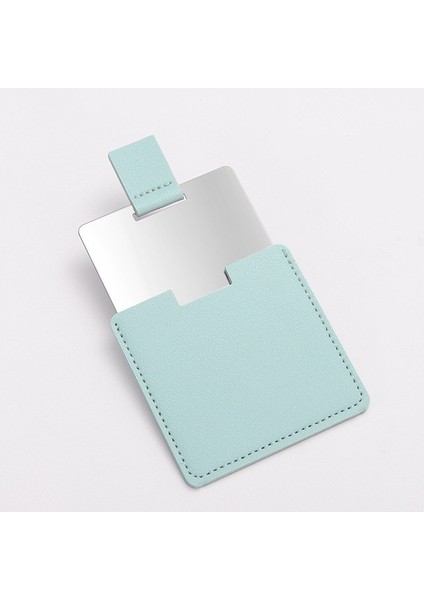 Mavi 1 Adet Ultra-Ince Makyaj Aynası Makyaj Masası Aynası Kozmetik 7 Renk Makyaj Cep Dikdörtgen Katlanabilir Kompakt Makyaj Katlanır Aynalar (Yurt Dışından)