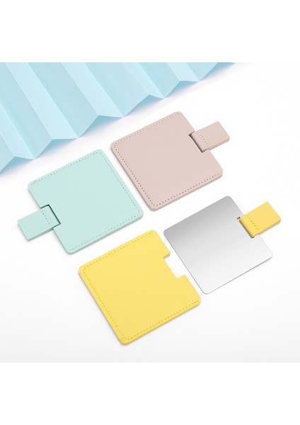 Mavi 1 Adet Ultra-Ince Makyaj Aynası Makyaj Masası Aynası Kozmetik 7 Renk Makyaj Cep Dikdörtgen Katlanabilir Kompakt Makyaj Katlanır Aynalar (Yurt Dışından) indirimleri