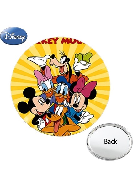 DSY55 Disney Aşk Mickey Mouse Tek Taraflı Düz Cep Aynası Minnie Mouse Kompakt Taşınabilir Makyaj Seyahat Çanta Aynalar DSN87 (Yurt Dışından)