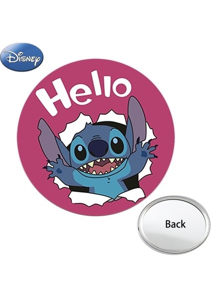 DSN300 Disney Animasyon Lilo ve Stitch Mini Cep Aynası Kompakt Taşınabilir Makyaj Araçları Seyahat Çanta Bir Yan Aynalar Çocuklar Hediye (Yurt Dışından)