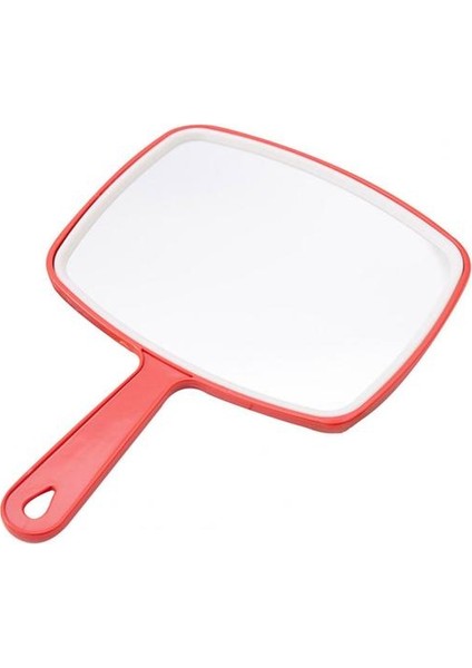 Kırmızı Ayna El Taşınabilir Mükemmel Pvc Kuaförlük Buğu Önleyici Tek Taraflı Vanity (Yurt Dışından)