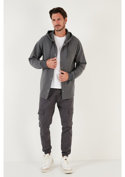 Pamuklu Kapüşonlu Relaxed Fit Gömlek Erkek Gömlek 5905468 fırsatları