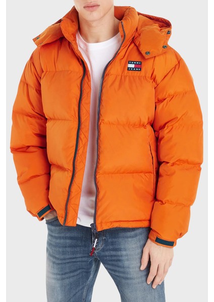 Regular Fit Kuş Tüyü Dolgulu Dik Yaka Şişme Mont Erkek Mont DM0DM15445 Sfq
