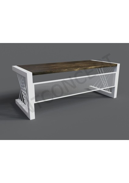 Alfa Eskitme Siyah Renk Masif Ağaç Ofis ve Çalışma Masası - Ebat Seçenekli fiyatları