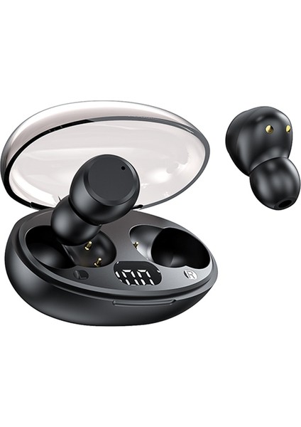 T62 Bluetooth Kulaklık Dokunmatik Kontrol Kablosuz Kulaklıklar Kulakiçi V5.3 Kulaklık Dijital Ekran ile Cep Telefonu Için Su Geçirmez (Yurt Dışından)