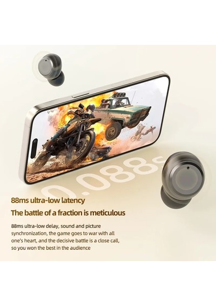 T62 Bluetooth Kulaklık Dokunmatik Kontrol Kablosuz Kulaklıklar Kulakiçi V5.3 Kulaklık Dijital Ekran ile Cep Telefonu Için Su Geçirmez (Yurt Dışından) indirimleri