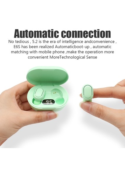 Kablosuz Kulaklıklar Kablosuz Bluetooth Kulaklık Mic ile Akıllı Telefonlar Için LED Ekran Kulakiçi Tws Kulaklık Bluetooth Kulaklıklar (Yurt Dışından)