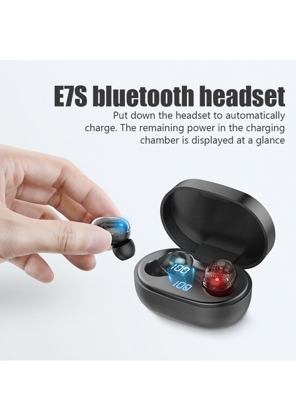Kablosuz Kulaklıklar Kablosuz Bluetooth Kulaklık Mic ile Akıllı Telefonlar Için LED Ekran Kulakiçi Tws Kulaklık Bluetooth Kulaklıklar (Yurt Dışından)