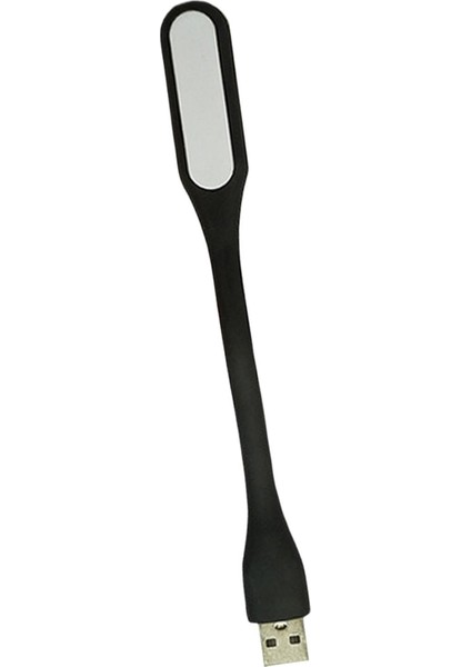Gece Işık Lambası USB LED Mini Okuma Esnek Siyah (Yurt Dışından)