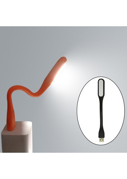 Gece Işık Lambası USB LED Mini Okuma Esnek Siyah (Yurt Dışından) modelleri