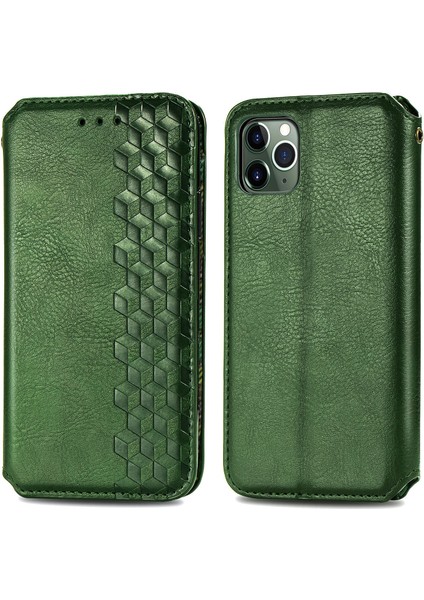 Ile Uyumlu İphone 11 Pro Kart Tutuculu Cüzdan Kılıfı, Pu Deri Çevirme Çubuğu Darbeye Dayanıklı Kapak (Yurt Dışından)