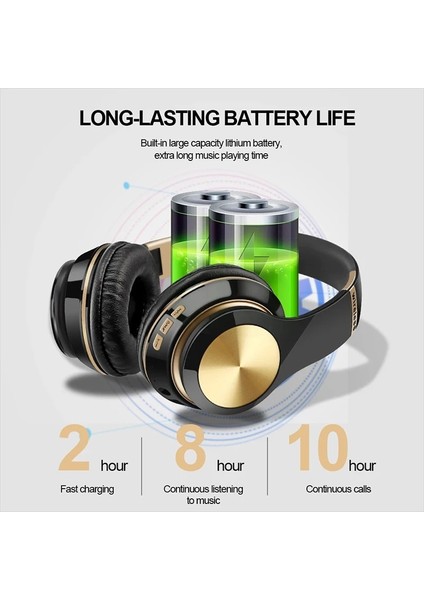 Katlanabilir Kablosuz Bluetooth Kulaklık Çok Fonksiyonlu Kulak Üstü Bluetooth Bağlantılı Kulaklıklar Ios Android Samsung Için Ses Stereo (Yurt Dışından) fırsatları