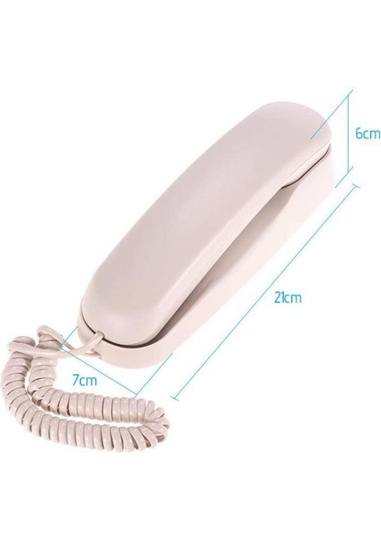 Duvar Montajı Masaüstü Kablolu Sabit Telefon Kablolu Telefon Telefonu Yeni Bej (Yurt Dışından) indirimleri
