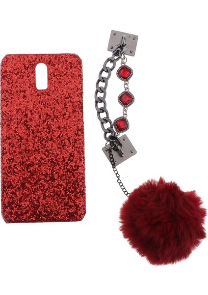 Oppo Için Glitter Ilıf + Bileklik - , 15.8x7.7cm Rede (Yurt Dışından)