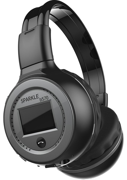 Zealot B570 Kulaklık Kulaklık LCD Ekran ile Bluetooth Kulaklık Katlanabilir Hifi Stereo Kablosuz Kulaklık Fm Radyo Tf (Yurt Dışından)
