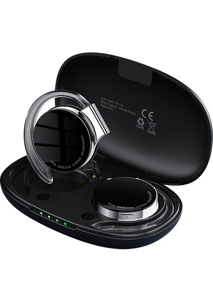 F2 Tws Bluetooth Mikrofonlu Kulaklık Spor Kulak Kancası LED Ekran Kablosuz Kulaklıklar Hifi Stereo Kulakiçi (Yurt Dışından)