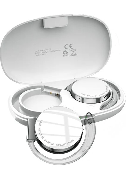 F2 Tws Bluetooth Mikrofonlu Kulaklık Spor Kulak Kancası LED Ekran Kablosuz Kulaklıklar Hifi Stereo Kulakiçi (Yurt Dışından)