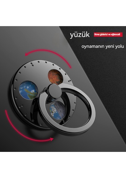 Cep Telefonu Jiroskop Halka Toka Tutucusu (Yurt Dışından)