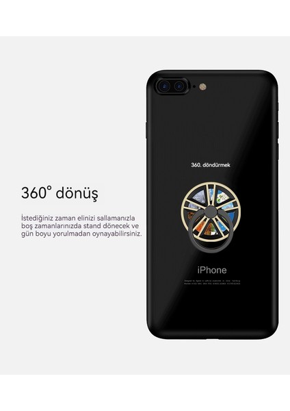 Cep Telefonu Jiroskop Halka Toka Tutucusu (Yurt Dışından)