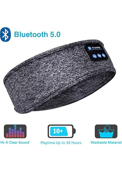 Spor Kafa Bandı ve Göz Maskesi Çift Amaçlı Bluetooth Kulaklık (Yurt Dışından)