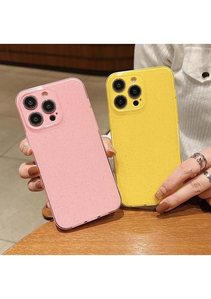 iPhone 15 Plus Kılıf ile Uyumlu Glitter Bling Sevimli Kadın Kız Telefon Kılıfı iPhone 15 Plus-Sarı Için Yumuşak Pırıltı Pırıltılı Koruyucu Kılıf (Yurt Dışından)