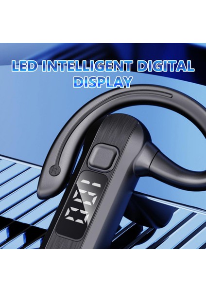 Ipx5 Bluetooth 5.2 Kablosuz Iş Kulaklığı 20 Saat Uzun Pil Ömrü Büyük Kapasiteli, Mikrofonlu Tek Taraflı Kulaklık (Yurt Dışından)