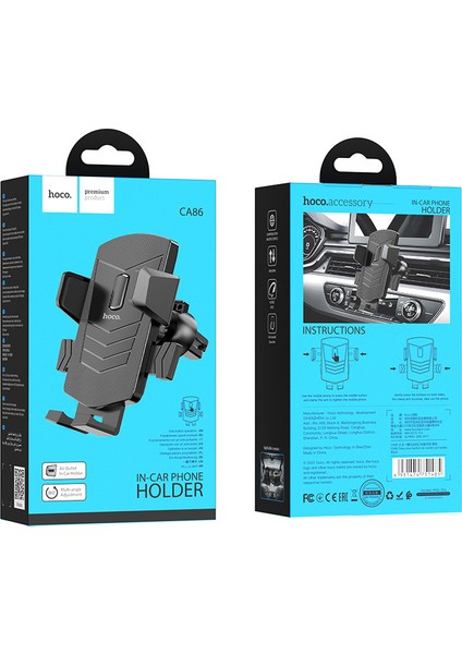 Hoco. CA86 Yeni Tek Tuşla Hava Çıkışı Araç Içi Telefon Tutucu Araba Cep Telefonu Navigasyon Tembel Klip Braketi (Yurt Dışından) fırsatları