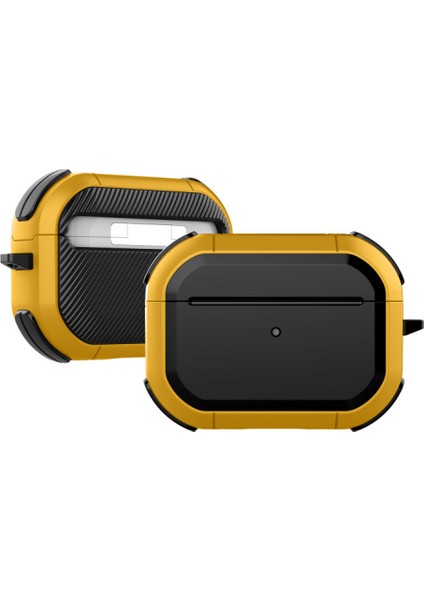 Upgraded Armor For Airpod Pro Case, Shockproof Pro Cover Cool Ipod Pro Case Designed For Apple Air Pod Wireless Pro Cases For Men Women （yellow） (Yurt Dışından)
