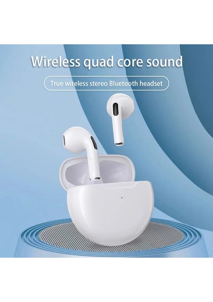 Tws Pro 6 Kulaklık Bluetooth Mikrofonlu Kulaklıklar 9d Stereo Hifi Kulakiçi Xiaomi Samsung Android Için Kablosuz Bluetooth Kulaklık (Yurt Dışından) fırsatları