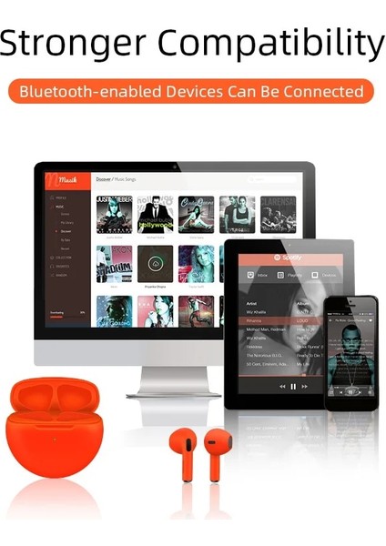 Tws Pro 6 Kulaklık Bluetooth Mikrofonlu Kulaklıklar 9d Stereo Hifi Kulakiçi Xiaomi Samsung Android Için Kablosuz Bluetooth Kulaklık (Yurt Dışından) indirimleri