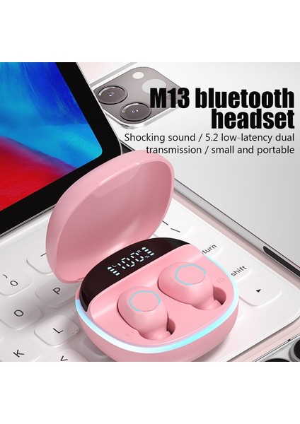 Yenı M13 Tws Kablosuz Kulaklık Bluetooth 5.2 Kulaklık Kulak Hifi Stereo Mikrofonlu Kulaklık Su Geçirmez Kulaklıklar Bas Müzik Kulaklık (Yurt Dışından) fiyatları
