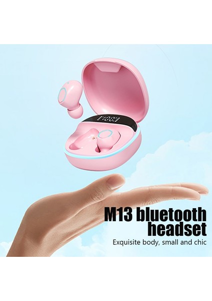 Yenı M13 Tws Kablosuz Kulaklık Bluetooth 5.2 Kulaklık Kulak Hifi Stereo Mikrofonlu Kulaklık Su Geçirmez Kulaklıklar Bas Müzik Kulaklık (Yurt Dışından) fırsatları