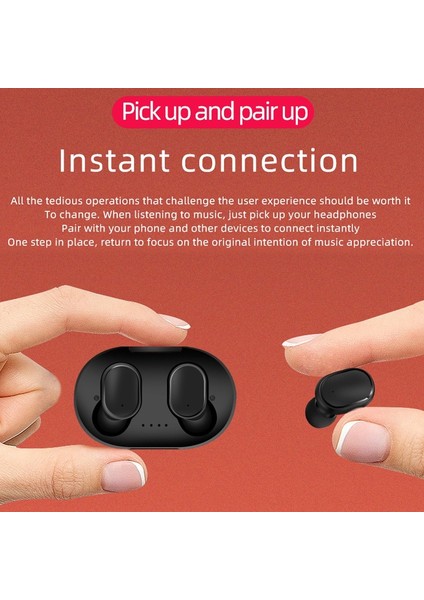 Orijinal A6S Tws Kulaklık Kablosuz Kulaklık Bluetooth Kulaklık Spor Stereo Fone Bluetooth Kulaklık Xiaomi Huawei iPhone Için (Yurt Dışından)