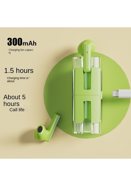 Yeni Moda A5 Tws Kablosuz Bluetooth Kulaklıklar Uzun Dayanıklılık Hd Müzik Kulaklık Kulaklık Akıllı Dokunmatik Mikrofonlu Kulaklıklar (Yurt Dışından)
