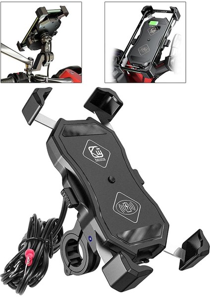 4-7 Inç Telefon Motosiklet 15W Kablosuz Şarj Cihazı (Yurt Dışından) fırsatları