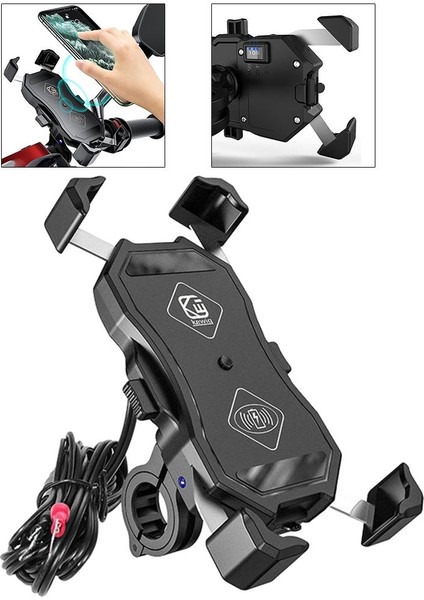 4-7 Inç Telefon Motosiklet 15W Kablosuz Şarj Cihazı (Yurt Dışından) indirimleri