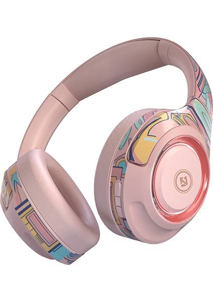 Tecsire A2 Bluetooth Kulaklık Kablosuz Kulaklık Kulak Üstü Yüksek Sadakat Bas Stereo Ayrılabilir Mikrofon (Yurt Dışından)