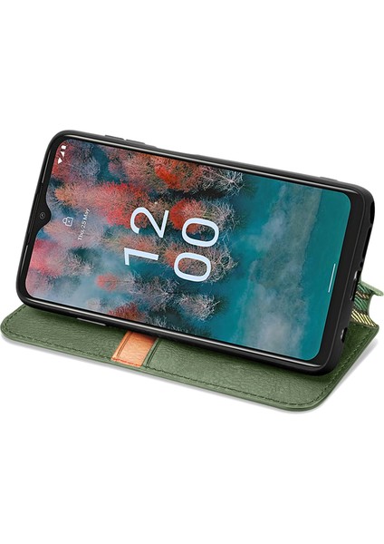 Ile Uyumlu Nokia C12 Kart Tutuculu Cüzdan Kılıfı, Pu Deri Çevirme Çubuğu Darbeye Dayanıklı Kapak (Yurt Dışından) fırsatları