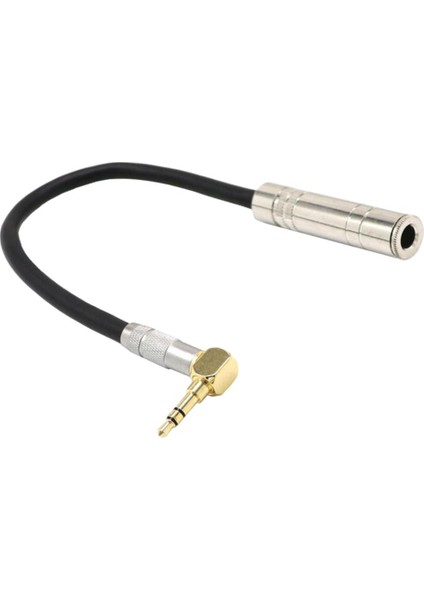 3,5 mm 90 Derece 1/4 Jak Fişi - 6,35 1/8 Stereo Adapt (Yurt Dışından)