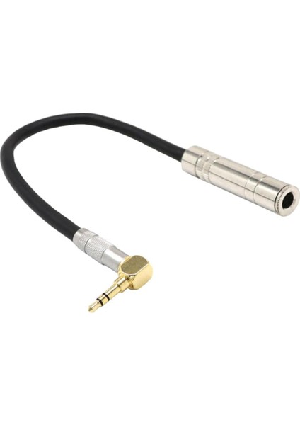 3,5 mm 90 Derece 1/4 Jak Fişi - 6,35 1/8 Stereo Adapt (Yurt Dışından)