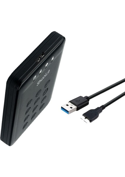 USB 3.0 HDD Muhafazası 5gbps Şifreli 2,5'' Şifreli Kompakt Kutu (Yurt Dışından)