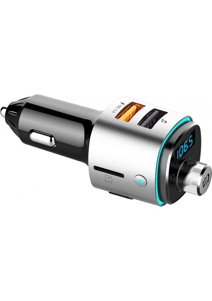 Sl-Bt225 Bluetooth V5.0 Çift Usb Qc3.-03.6v-12v/3a Fm Transmitter (Yurt Dışından) fiyatları