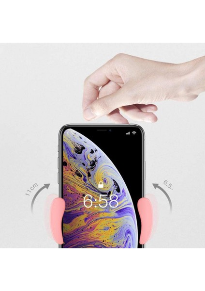 Araç Telefonu Tutucu, Çoğu Akıllı Telefon ve Gps Cihazıyla Uyumlu Ayarlanabilir Klipsli Universal Araç Cep Telefonu Standı (Siyah) (Yurt Dışından)