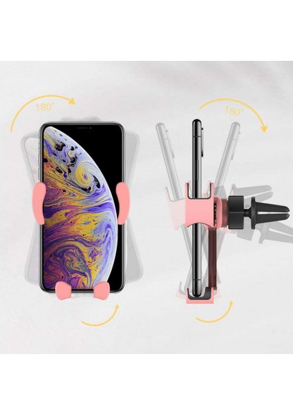 Araç Telefonu Tutucu, Çoğu Akıllı Telefon ve Gps Cihazıyla Uyumlu Ayarlanabilir Klipsli Universal Araç Cep Telefonu Standı (Siyah) (Yurt Dışından) modelleri