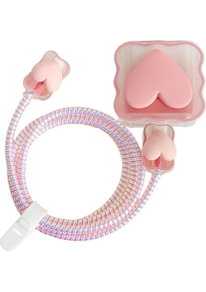 Şarj Cihazları I Kılıf, , Şarj Başlığı, USB Veri Hattı Love Pink (Yurt Dışından)