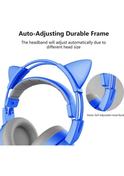 Çocuklar Için Üstü Ik 3.5mm Ayarlanabilir Bandı Bas Tablet Mp3 Için (Yurt Dışından)