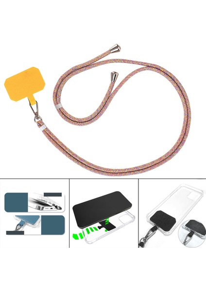 Akıllı Telefonlar Için Çıkarılabilir Ayarlanabilir Cep Telefonu Ipi Askıları Yellowrainbow Yellow (Yurt Dışından) modelleri